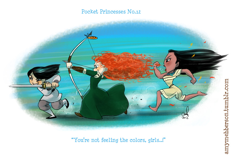 Illustration for article titled Disney princesses don't always get along in these adorable comics